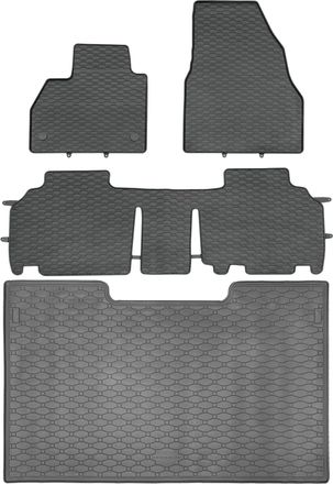 OEM Juego De Alfombrillas De Goma Para Renault Kangoo Ii Van (de Enero De 2008 A Abril De 2021) + Alfombrilla Para El Maletero