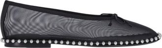 Alexander Wang Lina Studded Mesh Ballerinas - Black