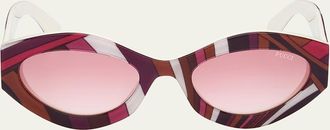 Pucci Cat-Eye Acetate Sunglasses