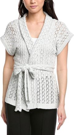 St. John Wrap Belted Cardigan