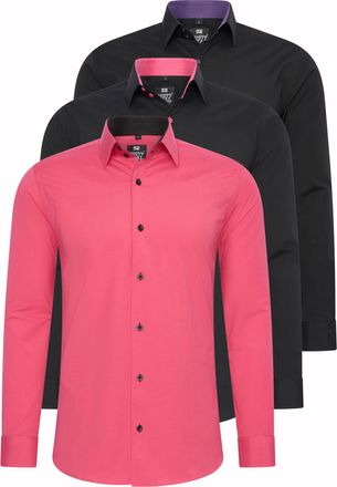 Rusty Neal Set van 3 zakelijke overhemden