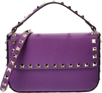 Valentino Rockstud Grainy Leather Crossbody