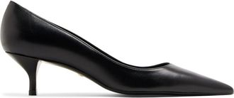 Stuart Weitzman Stuart 50mm leather pumps - women - Calf Leather/Calf Leather/Calf Leather - 37 - Black