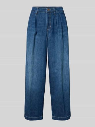 Raffaello Rossi Raffaello Rossi Wide Fit Jeans mit Leinen-Anteil Modell Mayla in Dunkelblau, Gr&ouml;&szlig;e 32