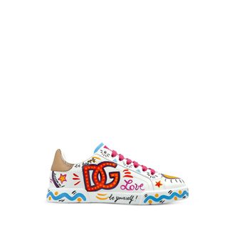 Dolce & Gabbana Logo-print Leather Sneakers