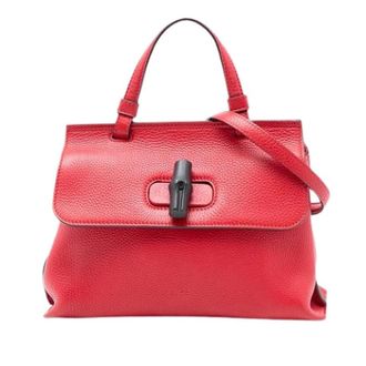 Gucci Pre-owned Handbags, female, Red, Size: ONE SIZE Pre-owned The Daily satchel