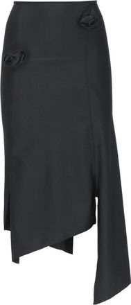 Coperni Rokken, Dames, Zwart, S, Flower Skirt