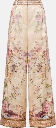 Camilla Printed wide-leg pants
