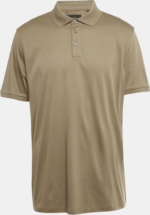 HUGO BOSS Boss By Hugo Boss Grey Jersey L-Perry Polo T-Shirt