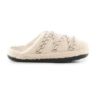 Moon Boot Schoenen, Dames, Beige, 40 EU, Polyester, Teddy Slipper