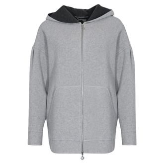 Max Mara Hoodies & sweatvesten, Dames, Grijs, S, Wol, Sottile Jacket