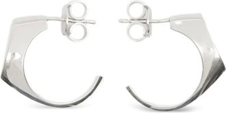 Maison Margiela Orecchini con logo - Argento