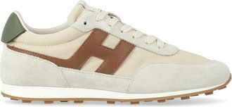 Hogan Athletic Sneaker - Heren - Sneakers - Beige - 44 EU - Leer - Schoenen