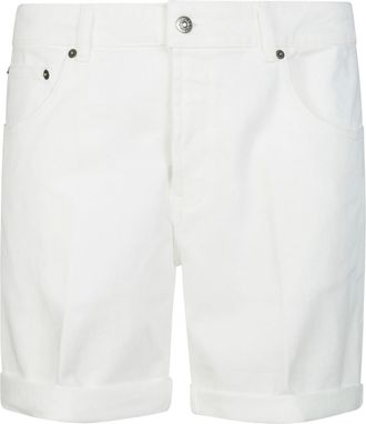 Dondup Soft Milk Bermuda Derick Stretch Cotton Shorts