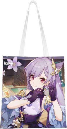 Generic 40.6 X 38.0 cm Canvas Totes Hand Shopping Bag With All Roles Print Genshin Impression For Daily Impact Shopping Shoulder Bag