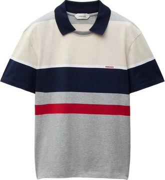 Versace Striped Cotton-jersey T-shirt