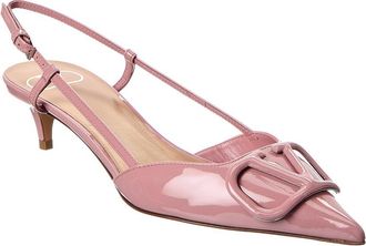 Valentino Vlogo 40 Patent Slingback Pump