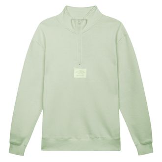 Umbro Heren Logo Quarter Zip Fleece Top (Frosty groen)