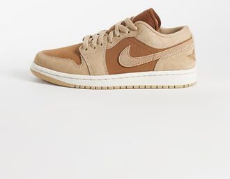 Nike Jordan Nike Air Jordan 1 Low sneakers marroni e beige-Marrone