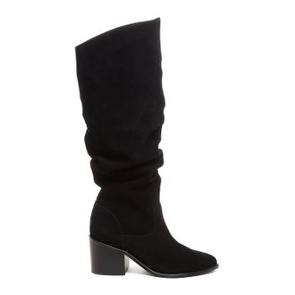 Kelsi Dagger Womens Easton Suede Slouchy Boots In Black