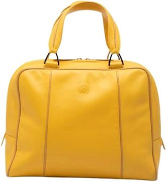 Loewe Pre-owned Handbag - Dames - Vintage Handtas - Geel - ONE Size - Leer - Vintage
