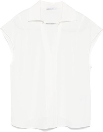 Patrizia Pepe Blusa con dettaglio gemelli - Bianco