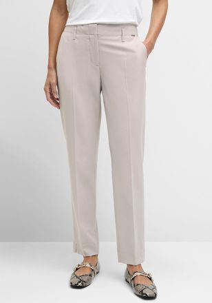 Cinque Anzughose CINQUE CIHAMELIN, Damen, Gr. 34, N-Gr, beige, Web, Obermaterial: 53% Polyamid, 43% Schurwolle, 4% Elasthan, schmal kn&ouml;chellang, Hosen Anzugh