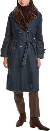 La Fiorentina Denim Trench Coat
