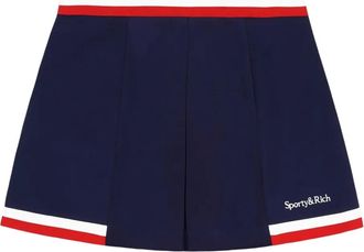 Sporty & Rich Minigonna plissettata - Blu