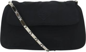 Bottega Veneta Pre-owned Vintage Schoudertas - Dames - Vintage Schoudertas - Zwart - ONE Size - Nylon - Vintage