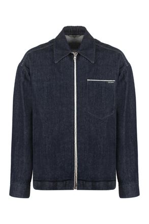 Dolce & Gabbana Mens Denim Jacket - Dark Blue Cotton - Size EU 50 (Mens)