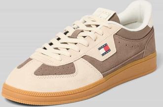 Tommy Jeans Low Top Sneaker aus Veloursleder-Mix THE GREENWICH EDGE SUEDE in Hellbraun, Gr&ouml;&szlig;e 40