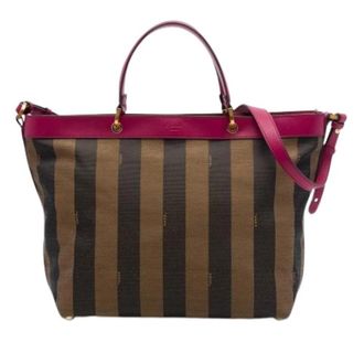 Fendi Pre-owned Vintage Satchel - Dames - Vintage Shopper - Bruin - ONE Size - Leer - Vintage