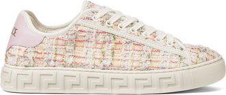 Versace Greca tweed sneakers - Pink
