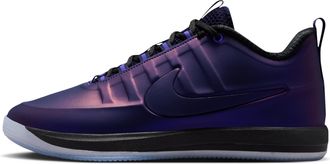Nike Mens Book 2 PRM Eggplant Foamposite Basketball Shoes in Purple | IV5772-500