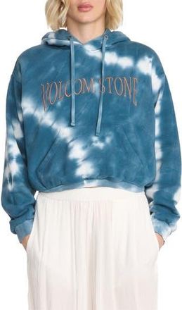 Volcom Tie Dye Embroidered Hoodie in Blue Multi at Nordstrom Rack, Size X-Small
