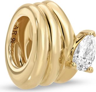 Adina Reyter Groovy Lab Grown Diamond Era Bead Charm in Yellow Gold at Nordstrom