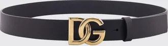 Dolce & Gabbana Cintura in pelle di vitello liscia con fibbia monogram DG