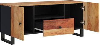 Berkfield Home TV Cabinet 105x33.5x46 cm Solid Wood Acacia&Engineered Wood in Brown
