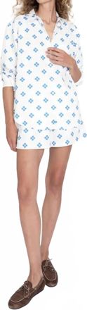 Kule The Reine Shorts In Royal Blue White