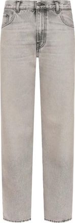 Haikure Light Grey Straight Mid Rise Jeans