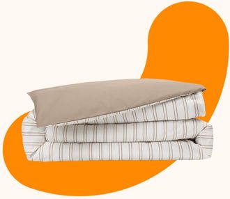 Emma Bed Linen Duvet Cover Percale 200 TC 225x220 Reversible