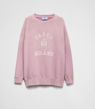 Prada Cotton crew-neck sweatshirt