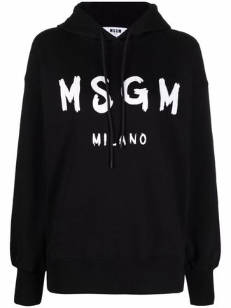 Msgm Felpa con stampa - Nero