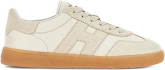 Hogan Beige Logo Sneakers