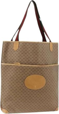 Gucci Pre-owned Tote Bags, female, Beige, Size: ONE SIZE Pre-owned Vintage Tote Bag