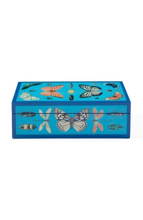 Jonathan Adler Botanist Lacquer Box in Blue at Nordstrom, Size Medium
