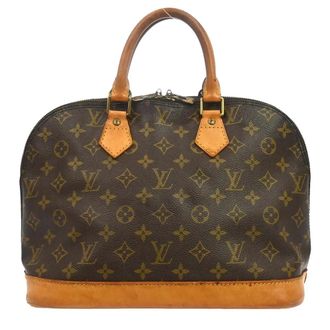 Louis Vuitton Alma Handbag Monogram Canvas Brown Canvas Handbag (Pre-Owned)