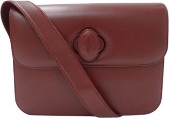 Cartier Pre-owned Cross Body Bags, female, Red, Size: ONE SIZE Pre-owned Must Shoulder Bag