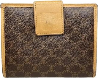Celine Pre-owned Leren Portemonnee - Dames - Vintage Accessoires - Bruin - ONE Size - Leer - Vintage
